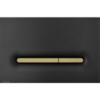 Панель смыва Alcaplast M1878-7 (черный-мат/золотой-мат) — Chaika Market