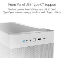 Корпус ASUS Prime AP201 (белый) - Изображение №5 — Chaika Market