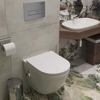 Унитаз подвесной Roxen Antares Bidet в комплекте с инсталляцией StounFix Dual Fresh 6 в 1 959767 (кнопка: хром матовый) - Изображение №11 — Chaika Market