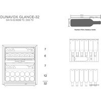 Винный шкаф Dunavox DAVG-32.80DOP.TO - Изображение №4 — Chaika Market