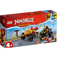 Конструктор LEGO Ninjago 71789 Кай и Рас: Битва на машине и мотоцикле — Chaika Market