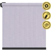 Рулонная электроштора НеоФьюжен Эден 200 190х200 левая (лавандовый, черная фурнитура) — Chaika Market