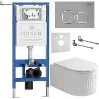 Унитаз подвесной Roxen StounFix Dual Fresh 968275 - Изображение №2 — Chaika Market