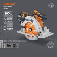 Дисковая (циркулярная) пила Daewoo Power DAS 1821Li Set (с 1-им АКБ) - Изображение №2 — Chaika Market