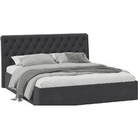 Кровать Трия Скарлет универсальная тип 1 с ПМ 180x200 (велюр графит) — Chaika Market