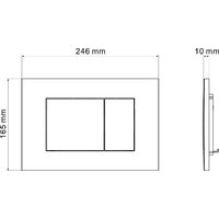 Инсталляция для унитаза Asten Readle Zentralmodul AR0501-0601W c белой кнопкой - Изображение №14 — Chaika Market