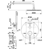 Душевая система  Armatura Moza 5039-501-31 - Изображение №2 — Chaika Market