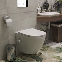Унитаз подвесной Roxen Antares Bidet в комплекте с инсталляцией StounFix Dual Fresh 6 в 1 958812 (кнопка: хром глянец) - Изображение №9 — Chaika Market