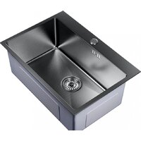 Кухонная мойка Mixline Pro 552937 (черный графит, с сифоном) - Изображение №2 — Chaika Market