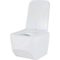 Унитаз подвесной Roxen Boro в комплекте с инсталляцией StounFix Dual Fresh 6 в 1 968433 (кнопка: сатин) - Изображение №5 — Chaika Market