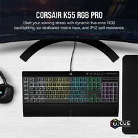 Клавиатура Corsair K55 RGB Pro (нет кириллицы) - Изображение №12 — Chaika Market