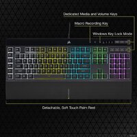 Клавиатура Corsair K55 RGB Pro (нет кириллицы) - Изображение №11 — Chaika Market