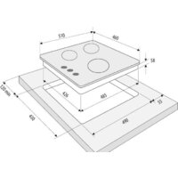 Варочная панель Krona Fiero 45 WH - Изображение №2 — Chaika Market
