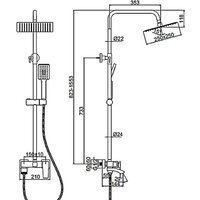 Душевая система  Ledeme L2478U - Изображение №2 — Chaika Market