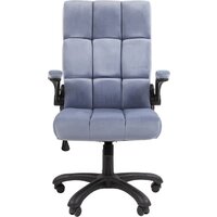 Офисное кресло CHAIRMAN Home 444 (велюр, Т-71 голубой) - Изображение №2 — Chaika Market