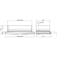 Кухонная вытяжка Elikor Интегра Glass 60Н-400-В2Д (нержавеющая сталь/черное стекло) (940982) - Изображение №2 — Chaika Market