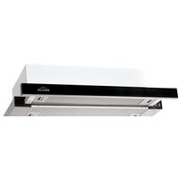 Кухонная вытяжка Elikor Интегра Glass 60Н-400-В2Д (нержавеющая сталь/черное стекло) (940982) — Chaika Market