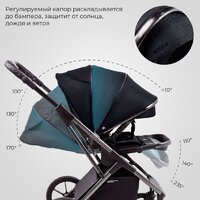 Универсальная коляска Sweet Baby Rocco 2в1 (черный) - Изображение №13 — Chaika Market