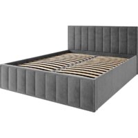 Кровать ДСВ Лана 1.6 с ПМ 160x200 (графит софт) - Изображение №2 — Chaika Market