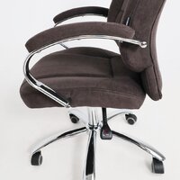 Офисное кресло AksHome King A (ткань, коричневый) - Изображение №8 — Chaika Market