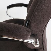 Офисное кресло AksHome King A (ткань, коричневый) - Изображение №11 — Chaika Market