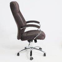 Офисное кресло AksHome King A (ткань, коричневый) - Изображение №3 — Chaika Market