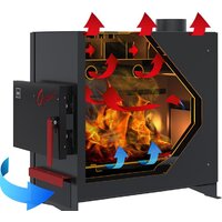 Свободностоящая печь-камин Термокрафт Огниво 2 с конфоркой - Изображение №2 — Chaika Market