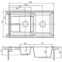 Кухонная мойка Акватон Делия 87 (песочный) - Изображение №3 — Chaika Market
