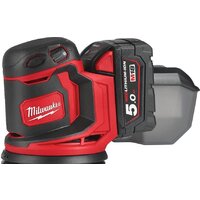 Эксцентриковая шлифмашина Milwaukee M18 BOS125-502B 4933464229 (с 2-мя АКБ, сумка) — Chaika Market