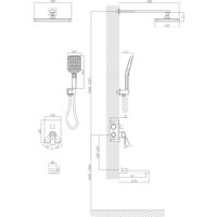 Душевая система  A-Five A5-1256 - Изображение №2 — Chaika Market