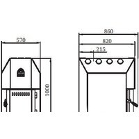 Свободностоящая печь-камин Термофор Доцент ЧД, ТВ - Изображение №3 — Chaika Market