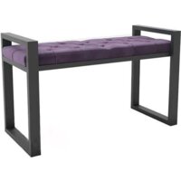Банкетка Hype Mebel Бридж (черный/фиолетовый) — Chaika Market