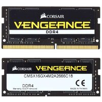 Оперативная память Corsair Vengeance 16GB DDR4 SODIMM PC4-19200 CMSX16GX4M1A2400 - Изображение №2 — Chaika Market