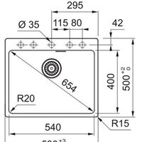 Кухонная мойка Franke MRG 610-54 FTL 114.0696.194 (черный матовый) - Изображение №2 — Chaika Market