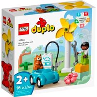 Конструктор LEGO Duplo 10985 Ветряная турбина и электромобиль — Chaika Market