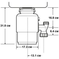 Измельчитель пищевых отходов InSinkErator S60 - Изображение №2 — Chaika Market