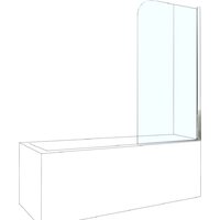 Стеклянная шторка для ванны Berges Wasserhaus River 065001 80х140 — Chaika Market