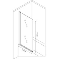 Стеклянная шторка для ванны Berges Wasserhaus River 065001 80х140 - Изображение №4 — Chaika Market