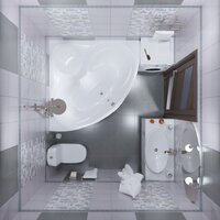 Ванна Triton Сабина 160x160 Экстра (с каркасом и сифоном) - Изображение №3 — Chaika Market