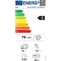 Встраиваемая посудомоечная машина BEKO BDIN38646D - Изображение №8 — Chaika Market