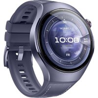 Умные часы Huawei Watch 5 46 мм (фиолетовый, с фиолетовым силиконовым ремешком, международная версия) - Изображение №5 — Chaika Market