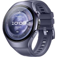 Умные часы Huawei Watch 5 46 мм (фиолетовый, с фиолетовым силиконовым ремешком, международная версия) — Chaika Market