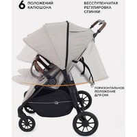 Коляска прогулочная «книга» Rant Twinny RA151 2025 (milk coffee) - Изображение №6 — Chaika Market