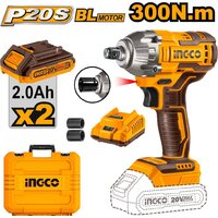 Гайковерт Ingco CIWLI2038 (с 2-мя АКБ, кейс) — Chaika Market