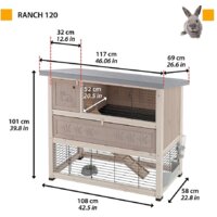 Клетка Ferplast Ranch 120 57091000 - Изображение №9 — Chaika Market