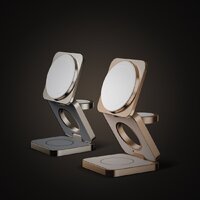 Беспроводное зарядное Momax Q2.Mag 3-in-1 UD31L (титановый) - Изображение №12 — Chaika Market