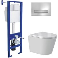 Унитаз подвесной Berges Wasserhaus Vita Rimless 043381 (с сиденьем) — Chaika Market