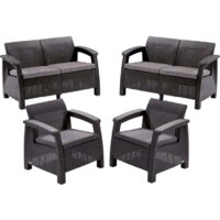 Набор садовой мебели Keter Corfu Rest Set 241725 (графит) — Chaika Market