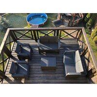 Набор садовой мебели Keter Corfu Rest Set 241725 (графит) - Изображение №8 — Chaika Market