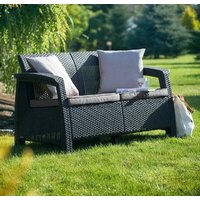 Набор садовой мебели Keter Corfu Rest Set 241725 (графит) - Изображение №6 — Chaika Market